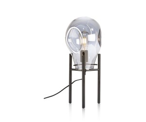 Lampe de bureau grise et noire