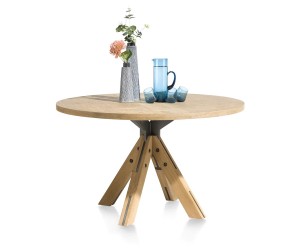 Table ronde en bois
