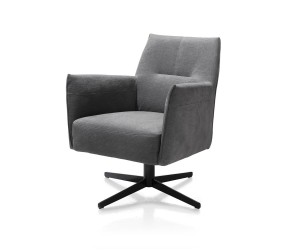 Fauteuil contemporain en tissu pied pivotant