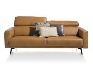 Canapé moderne cuir marron personnalisable