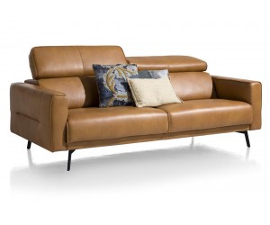 Canapé moderne cuir marron personnalisable