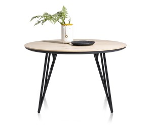 Table à manger ronde scandinave piétement design