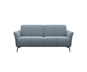 Canapé 2,5 places minimaliste en tissus gris clair
