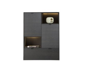 Buffet haut moderne bois de chêne onyx