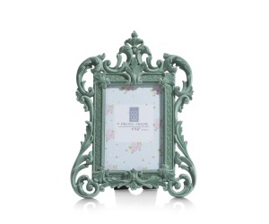 Cadre photo baroque couleur menthe