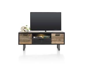 Meuble TV style industriel en bois et métal