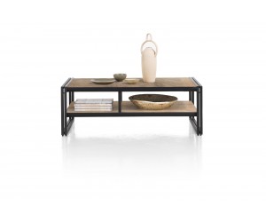 Table basse bois et métal style moderne et industriel