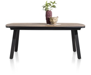 Table à manger à rallonges en bois et métal