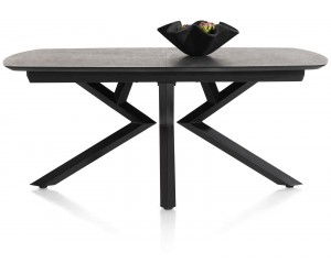 Table à rallonge design plateau anthracite