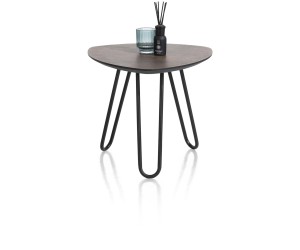 Table d'appoint scandinave et contemporaine couleur rouille
