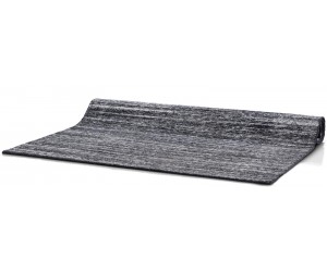 Tapis rectangulaire tendance en laine couleur gris anthracite