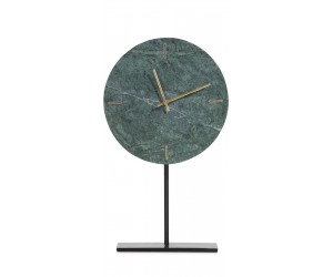 Horloge sur pied minimaliste en marbre vert