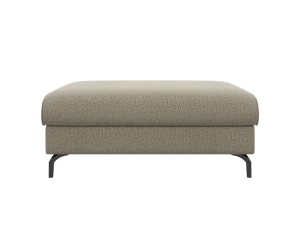 Grand pouf moderne en tissu vert amande