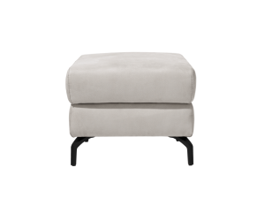 Pouf moderne en tissu gris
