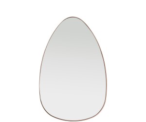miroir forme goutte d'eau contour doré