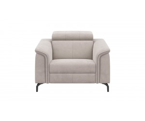 fauteuil relaxant en tissu gris personnalisable