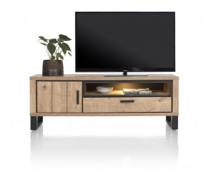 meuble tv naturel avec led intégré