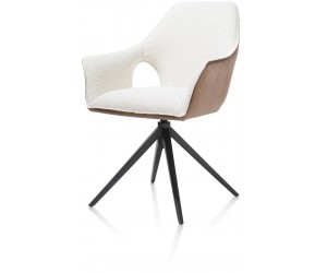 chaise bi matières avec pied métallique chaise bi matières avec pied métallique