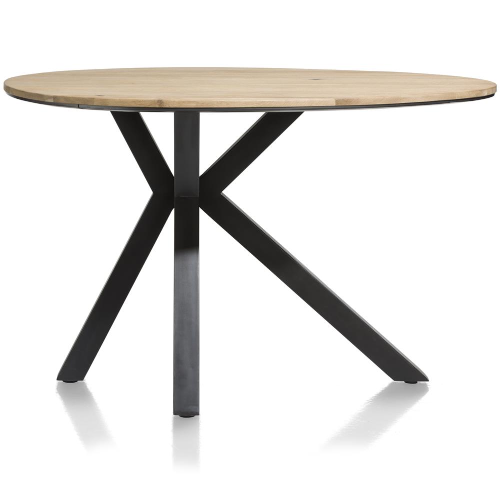 Table de bar plateau bois pied noir