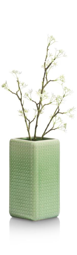 Vase en céramique vert