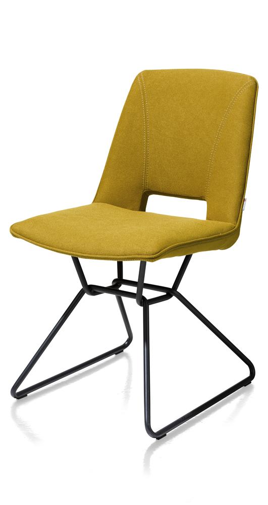 Chaise design jaune ocre