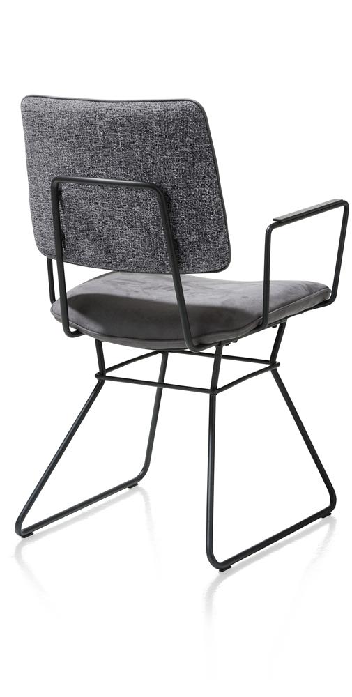 Chaise anthracite cadre noir