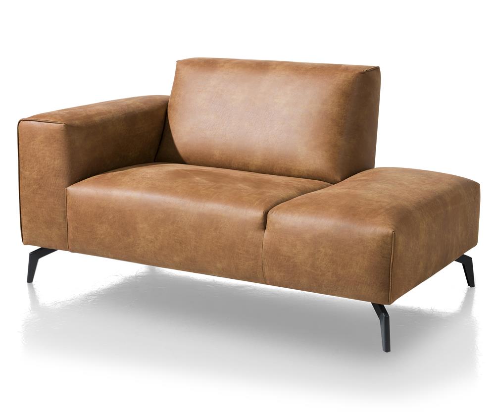 Canapé d'angle élément divan marron