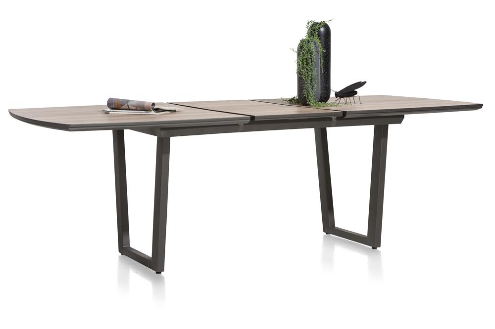 table à rallonge style bois et métal