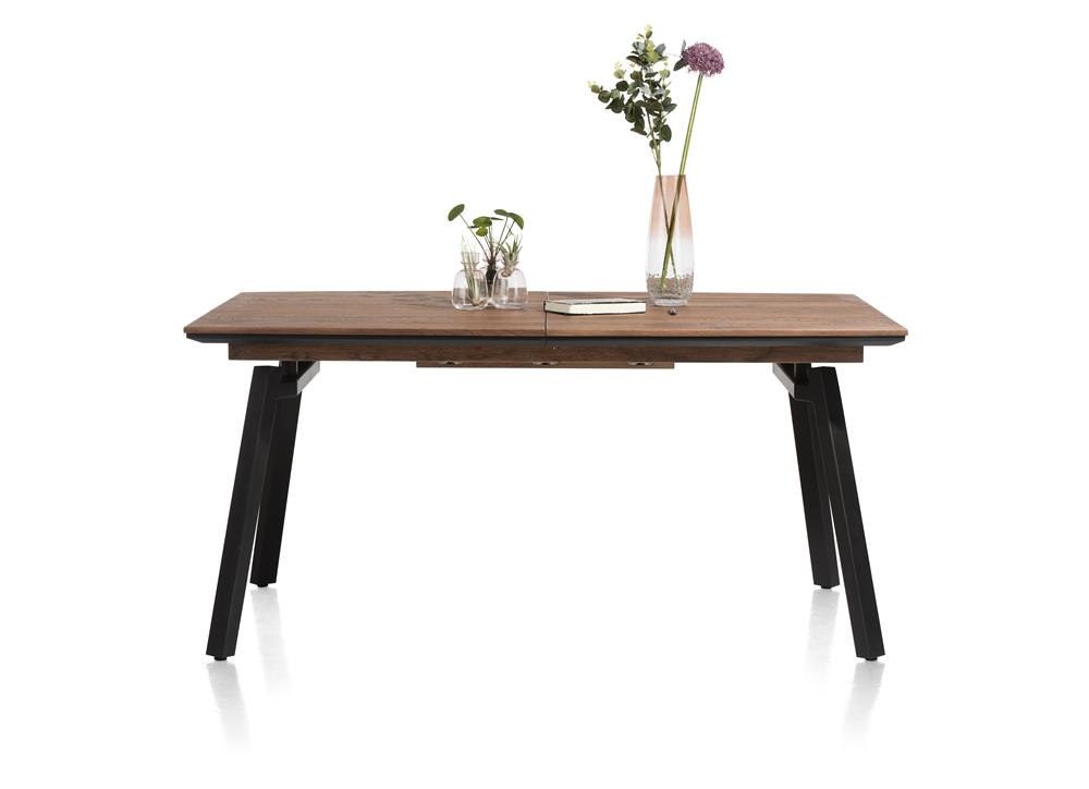 Table à rallonge rétro chic bois et pieds métalliques