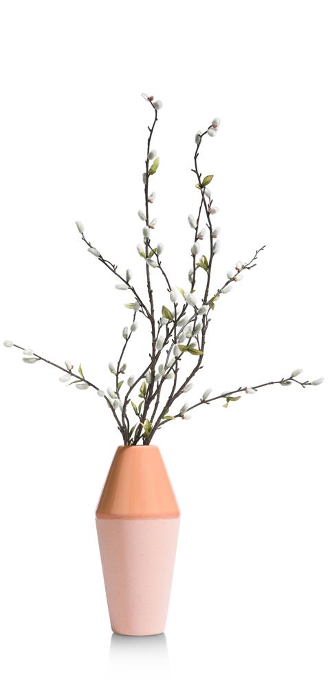 Vase en céramique couleur corail
