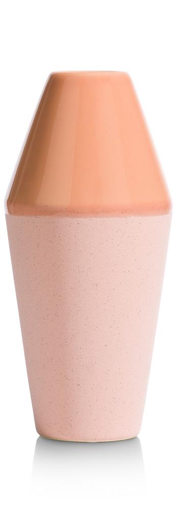 Vase en céramique couleur corail