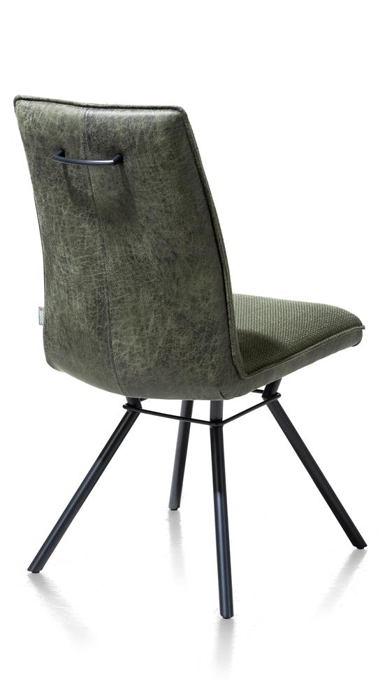 Chaise confortable style scandinave en tissu vert