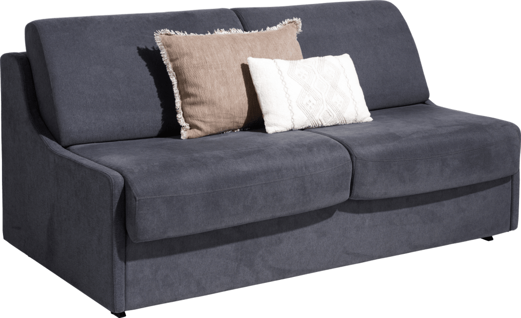 Canapé convertible moderne en tissu gris anthracite