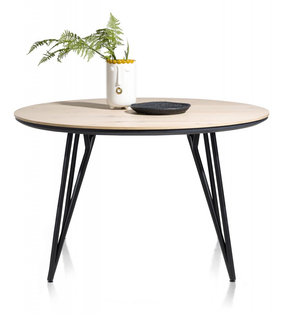 Table à manger ronde scandinave piétement design