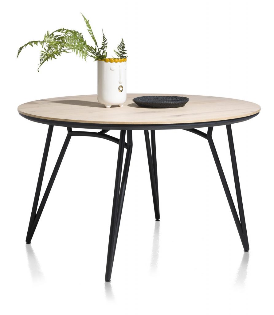 Table à manger ronde scandinave piétement design