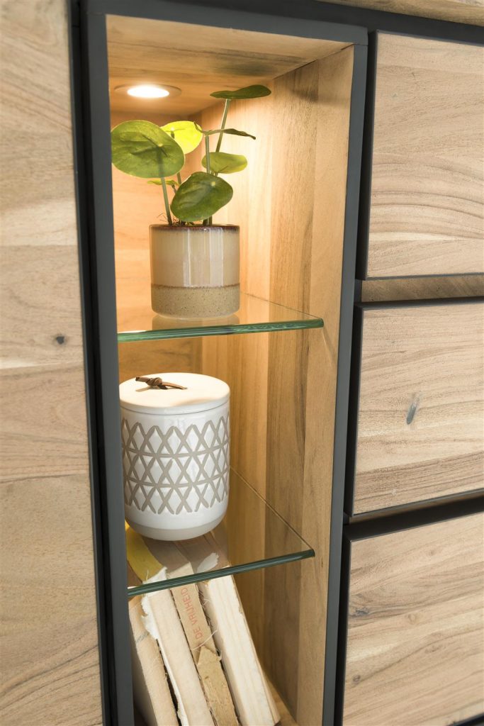 Niche éclairage LEd de buffet en bois de kikar massif
