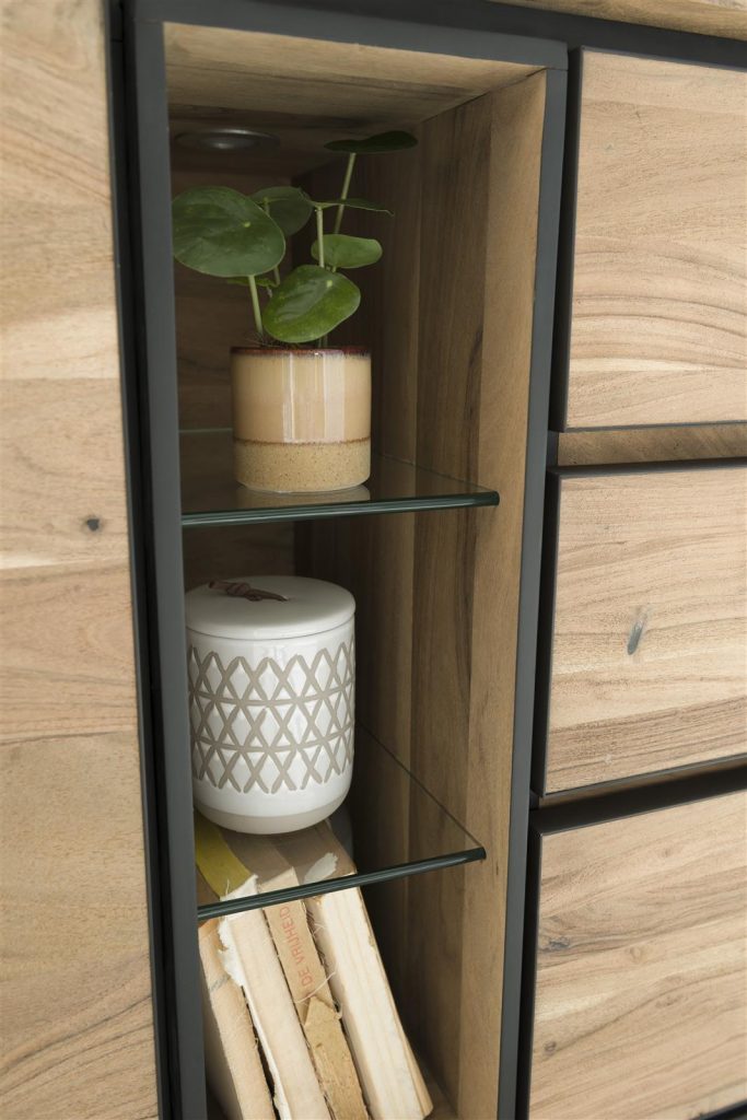 Niche éclairage LEd de buffet en bois de kikar massif