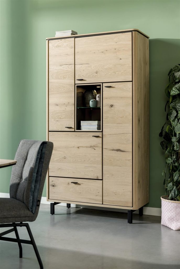 Armoire moderne placage bois de chêne clair