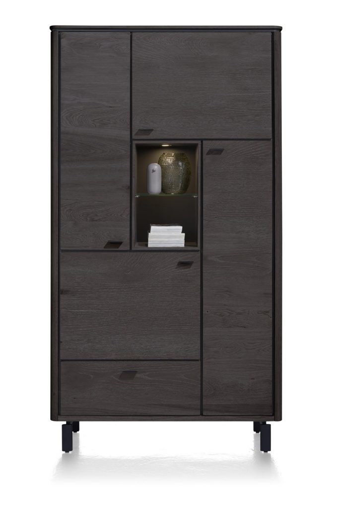 Armoire moderne placage bois de chêne noir