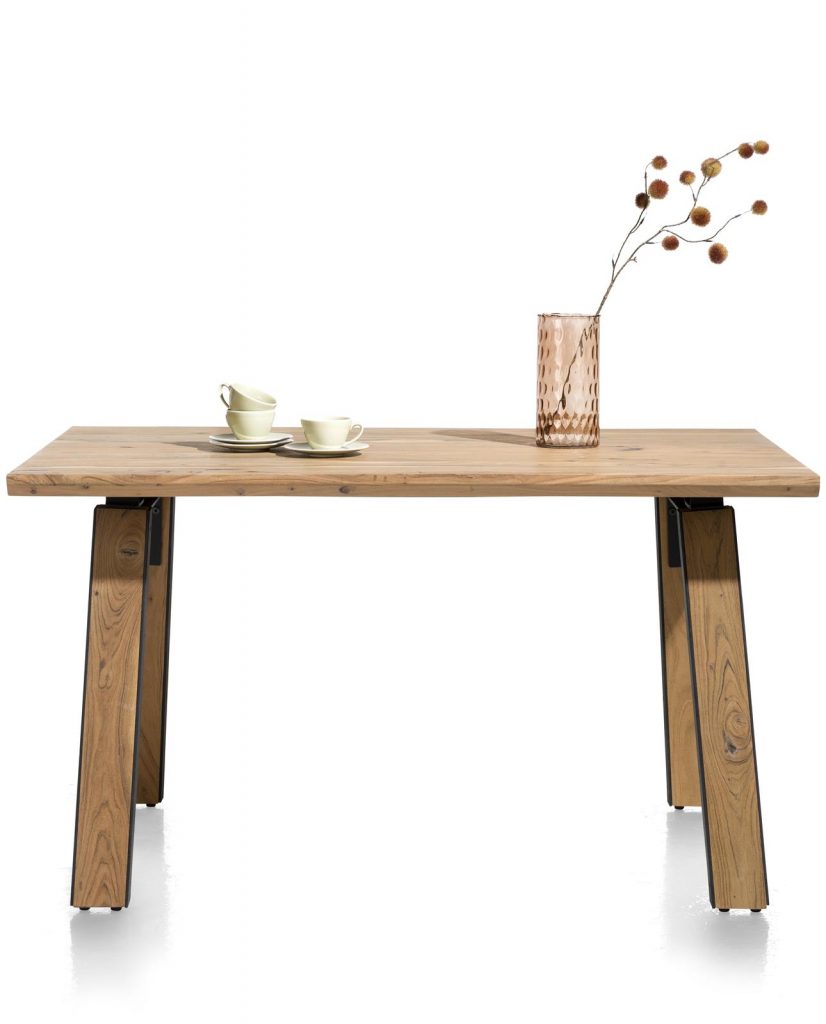 Table robuste et industrielle en bois de kikar massif