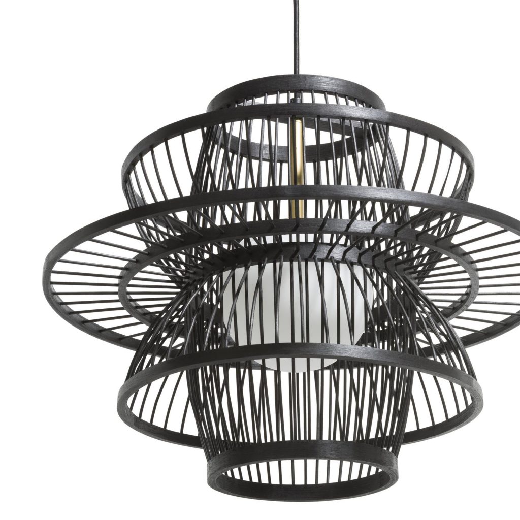 Suspension en bambou noir
