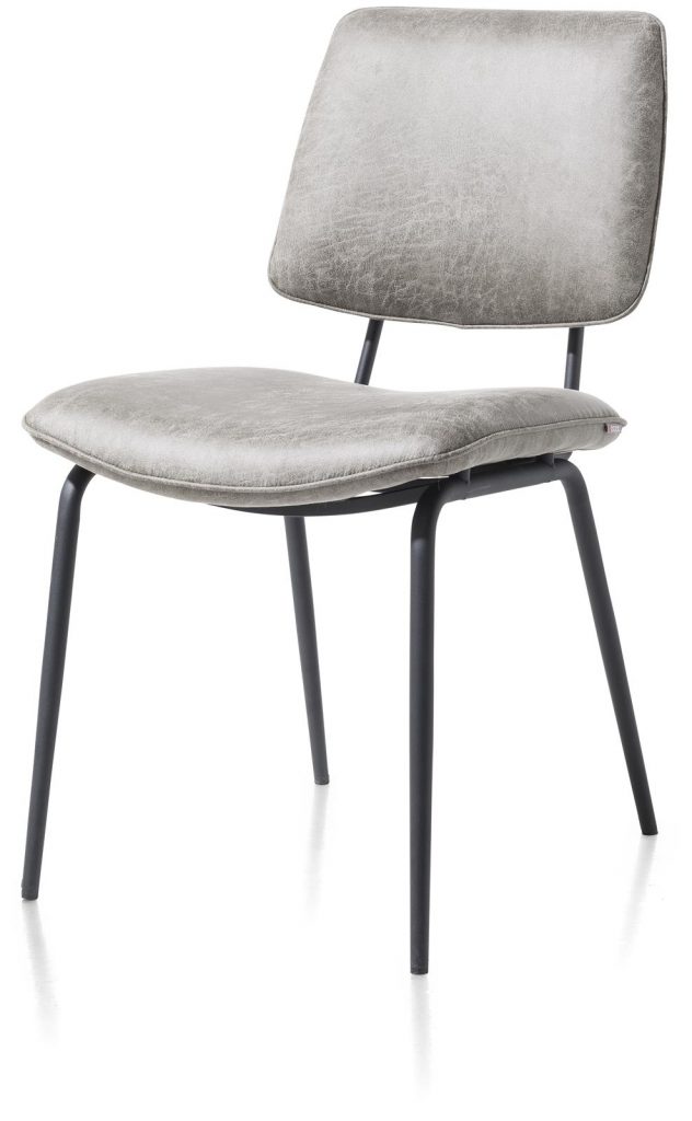 Chaise minimaliste et rétro couleur gris clair