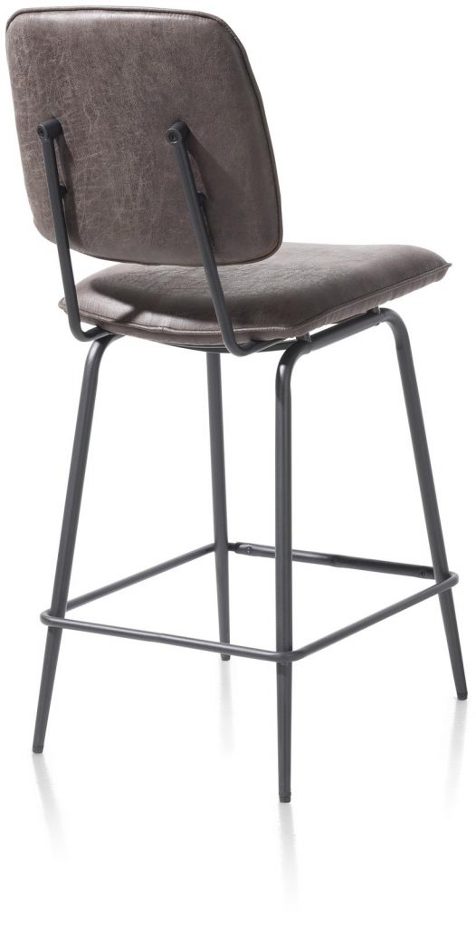 Chaise de bar minimaliste et rétro couleur anthracite