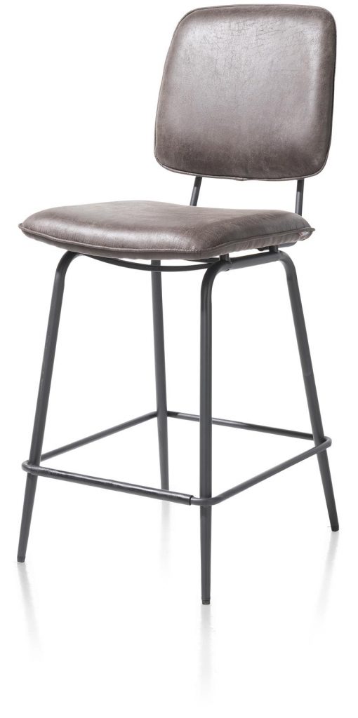 Chaise de bar minimaliste et rétro couleur anthracite