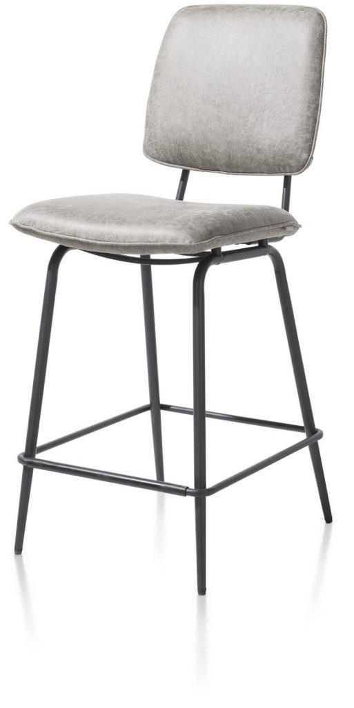 Chaise de bar minimaliste et rétro couleur gris clair