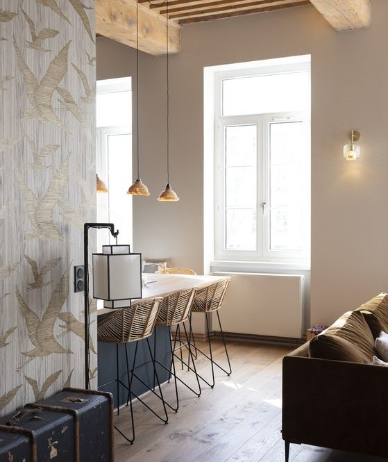 Appartement décoration naturelle et minimaliste