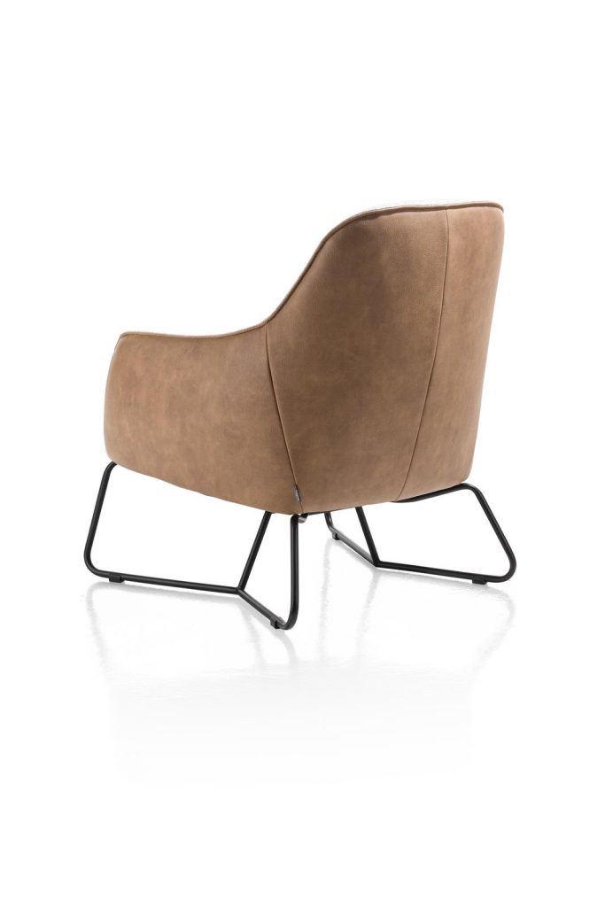 Fauteuil contemporain confortable bi-matière