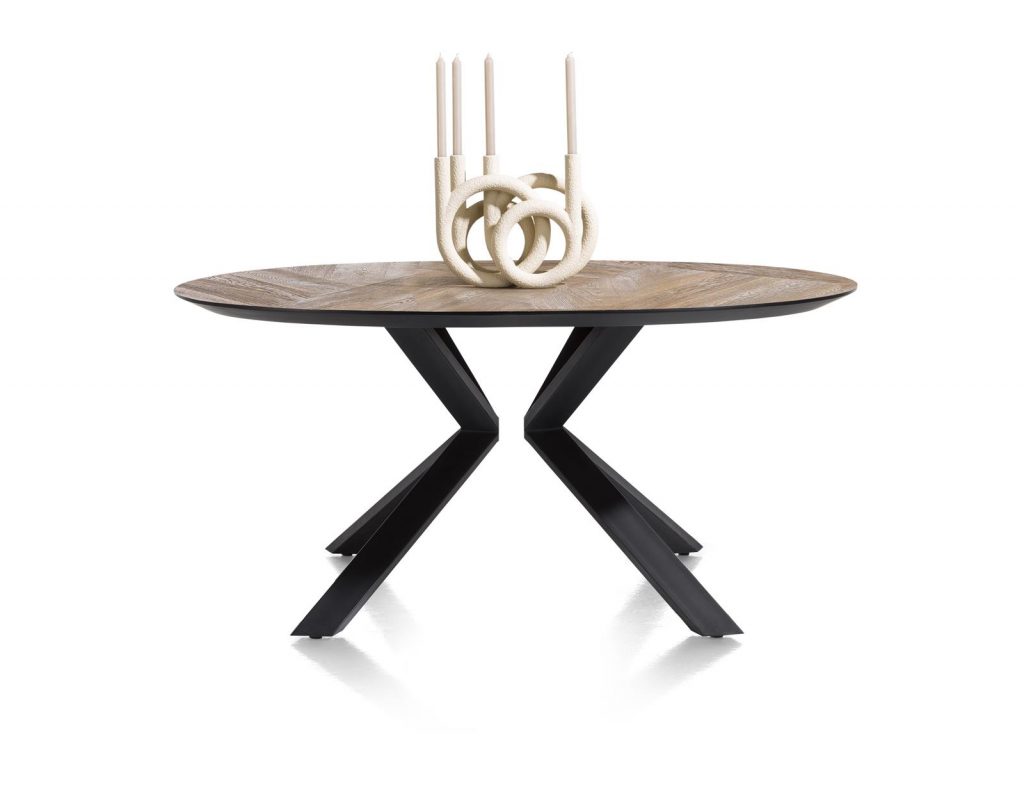 Table ovale design en bois de chêne