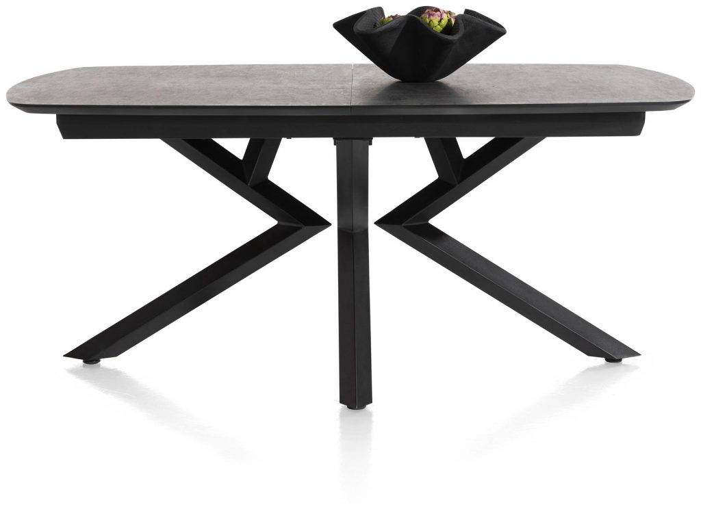 Table à rallonge design plateau anthracite