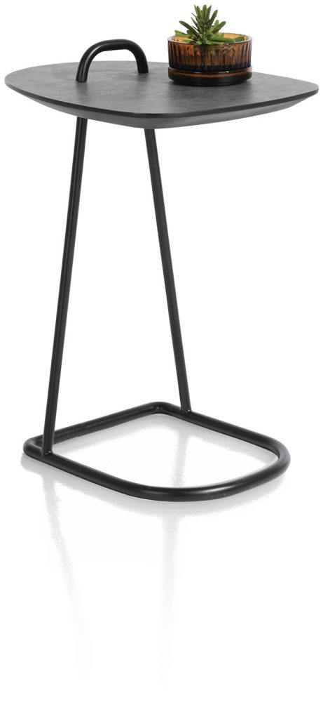 Tablette d'appoint scandinave et contemporaine couleur anthracite